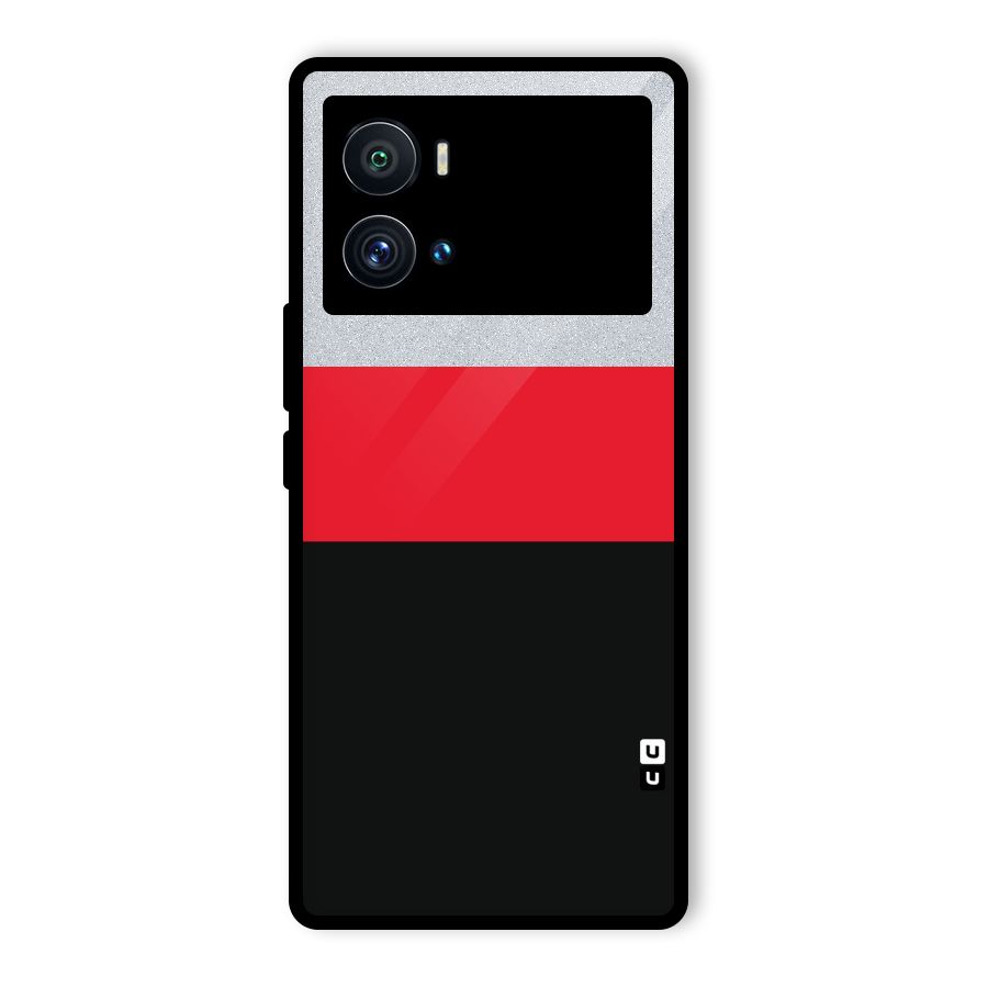 Cool Melange Stripe Glass Back Case for Vivo iQOO 9 Pro