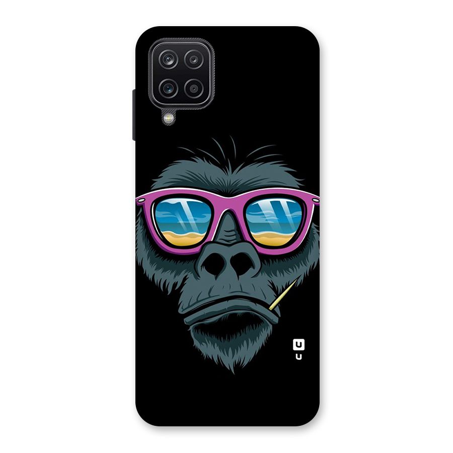 Cool Monkey Beach Sunglasses Back Case for Galaxy A12