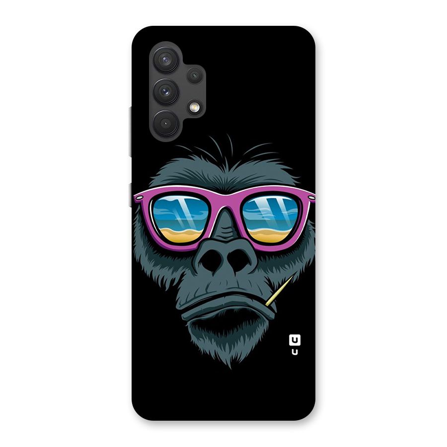 Cool Monkey Beach Sunglasses Back Case for Galaxy A32