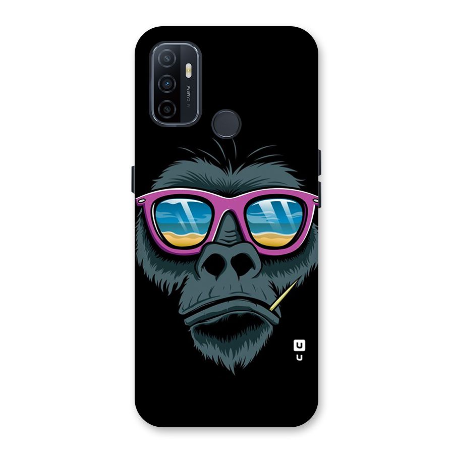 Cool Monkey Beach Sunglasses Back Case for Oppo A32