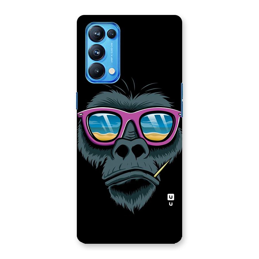Cool Monkey Beach Sunglasses Back Case for Oppo Reno5 Pro 5G