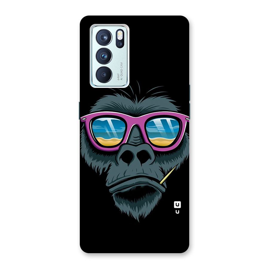 Cool Monkey Beach Sunglasses Back Case for Oppo Reno6 Pro 5G