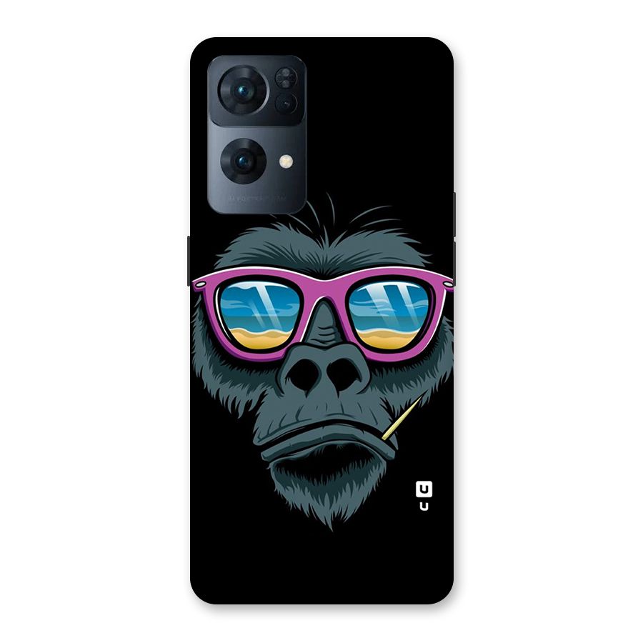 Cool Monkey Beach Sunglasses Back Case for Oppo Reno7 Pro 5G