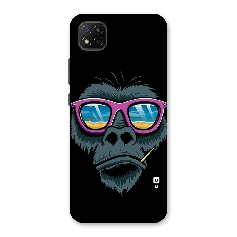 Cool Monkey Beach Sunglasses Back Case for Poco C3