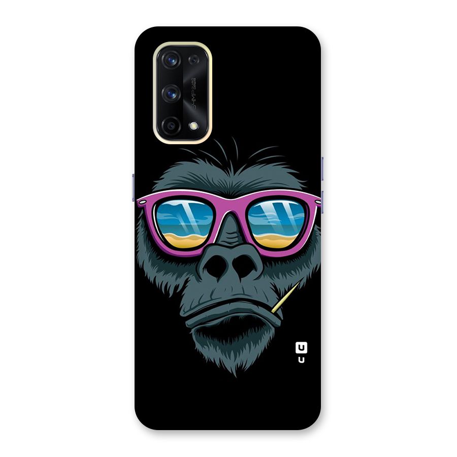 Cool Monkey Beach Sunglasses Glass Back Case for Realme X7 Pro
