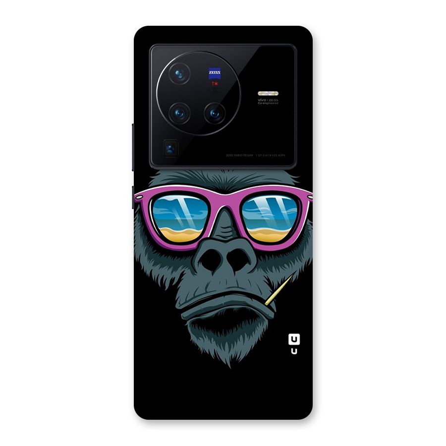 Cool Monkey Beach Sunglasses Back Case for Vivo X80 Pro
