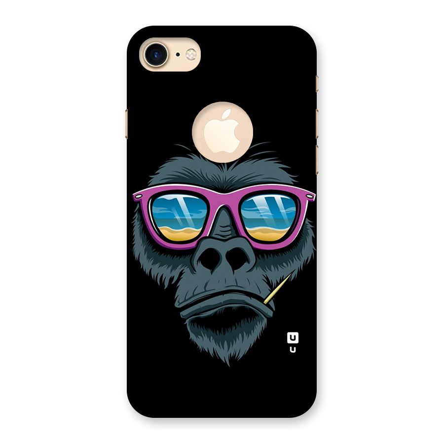 Cool Monkey Beach Sunglasses Back Case for iPhone 8 Logo Cut