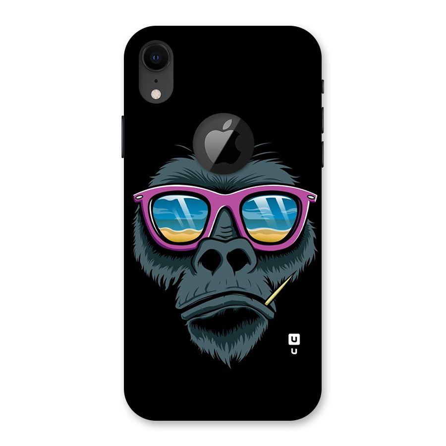 Cool Monkey Beach Sunglasses Back Case for iPhone XR Logo Cut
