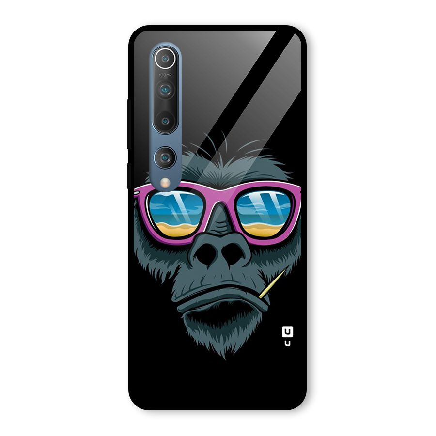 Cool Monkey Beach Sunglasses Glass Back Case for Mi 10