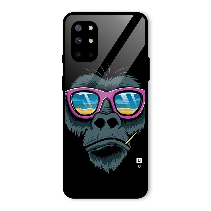 Cool Monkey Beach Sunglasses Glass Back Case for OnePlus 8T