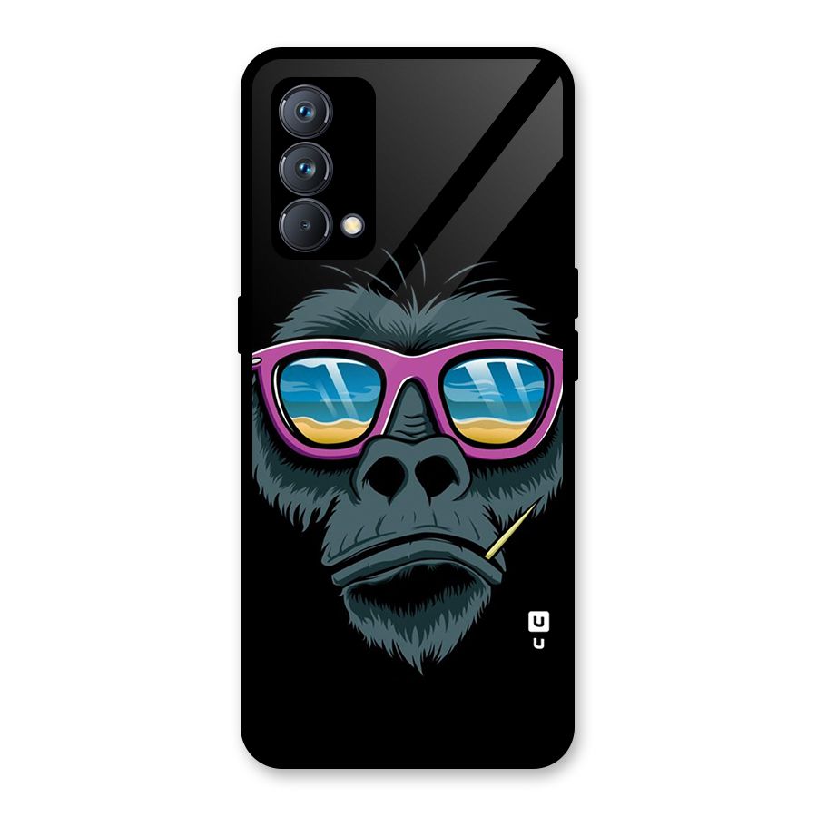 Cool Monkey Beach Sunglasses Glass Back Case for Realme GT Master Edition
