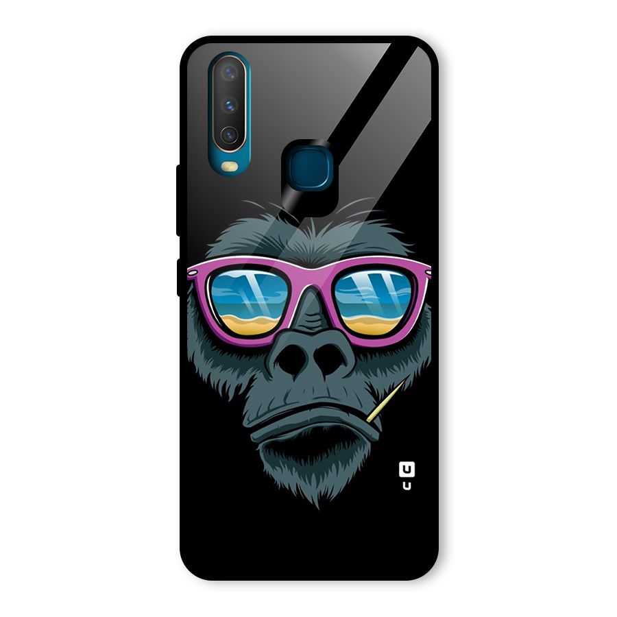 Cool Monkey Beach Sunglasses Glass Back Case for Vivo Y15