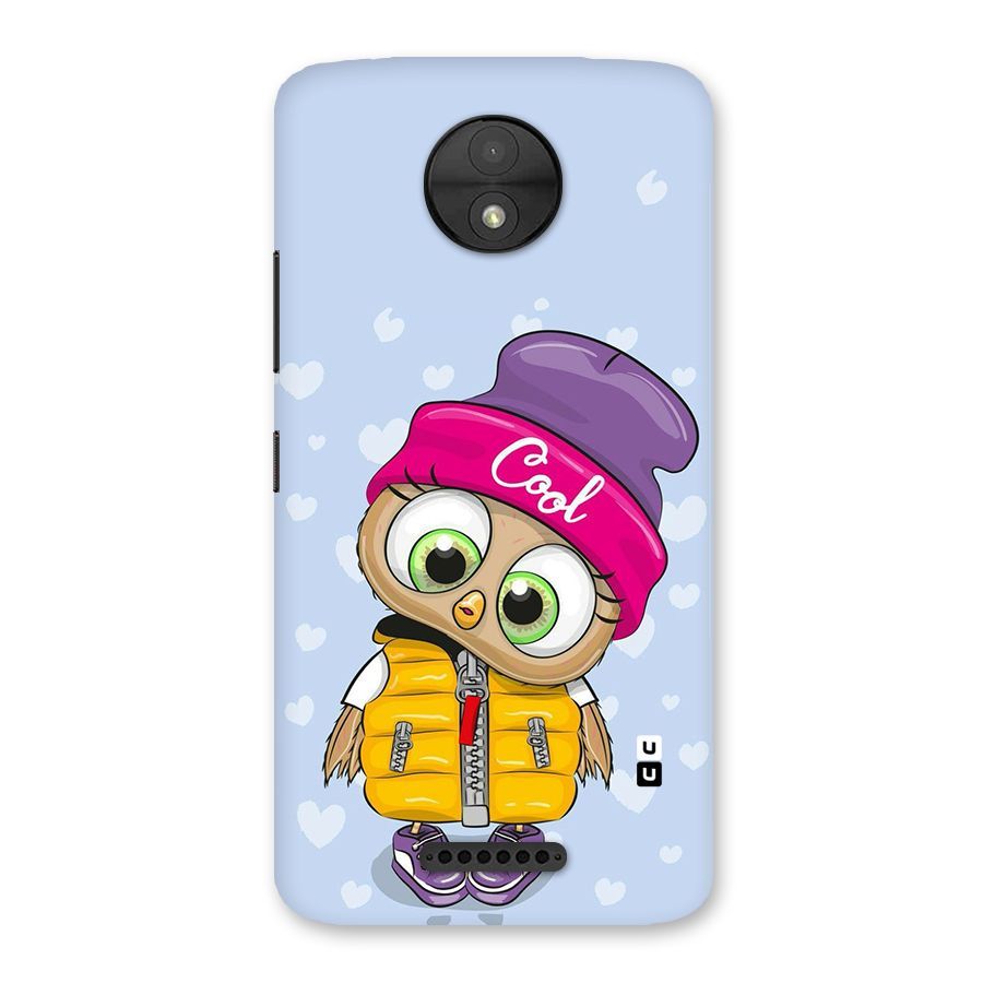 Cool Owl Back Case for Moto C