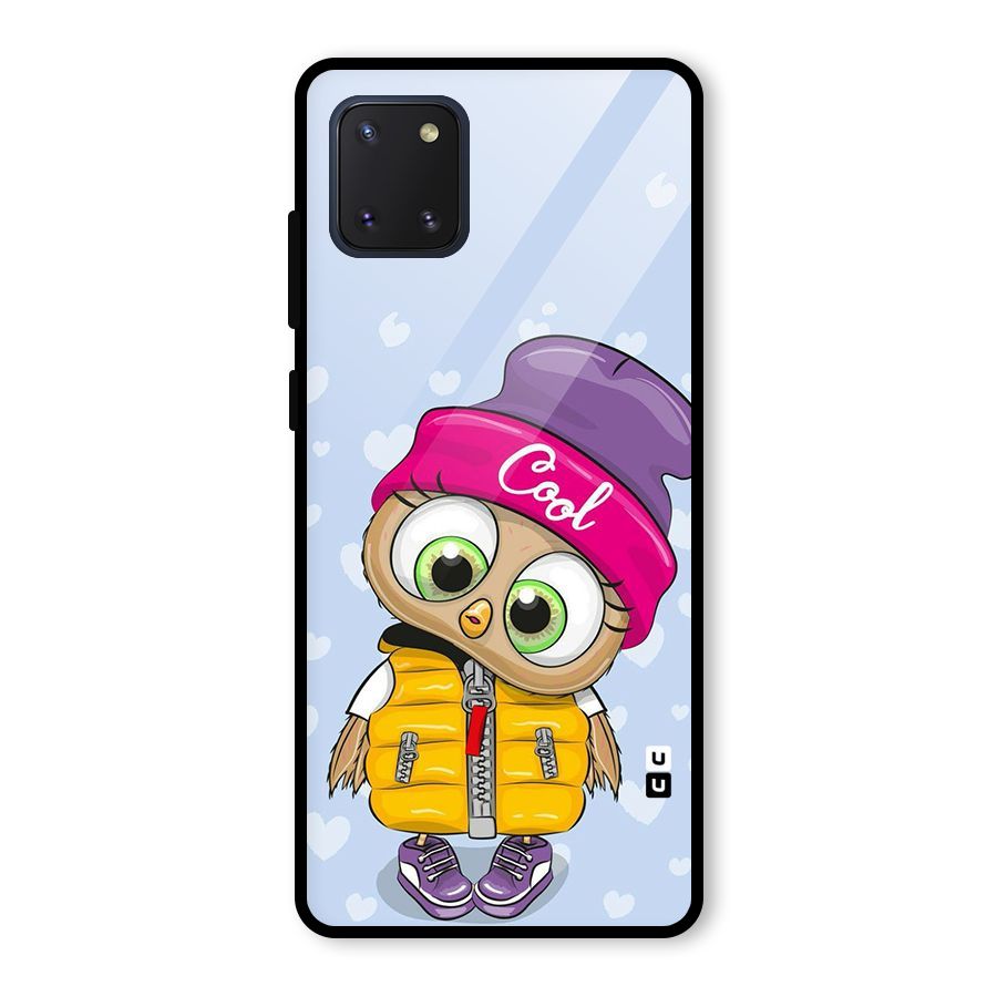 Cool Owl Glass Back Case for Galaxy Note 10 Lite