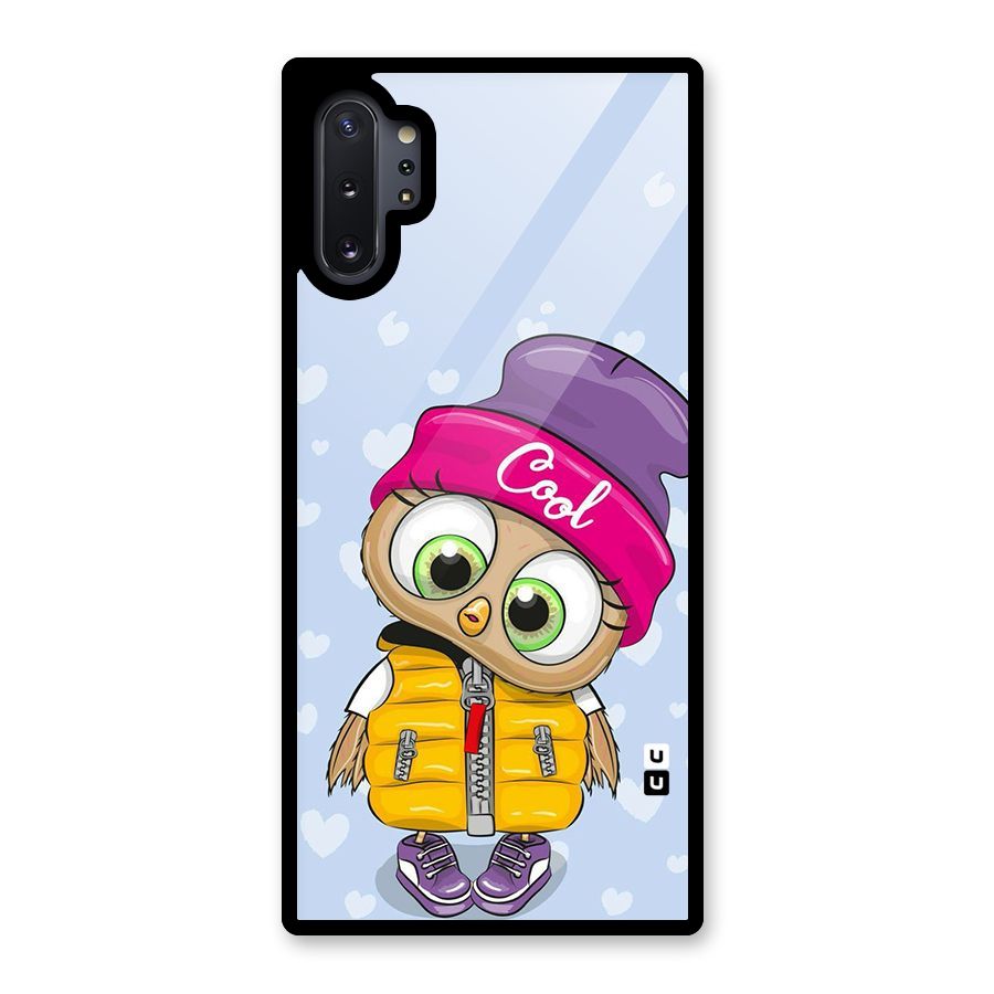 Cool Owl Glass Back Case for Galaxy Note 10 Plus