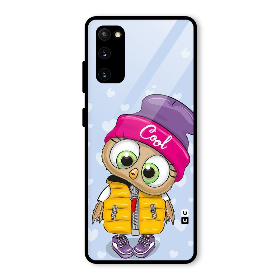 Cool Owl Glass Back Case for Galaxy S20 FE