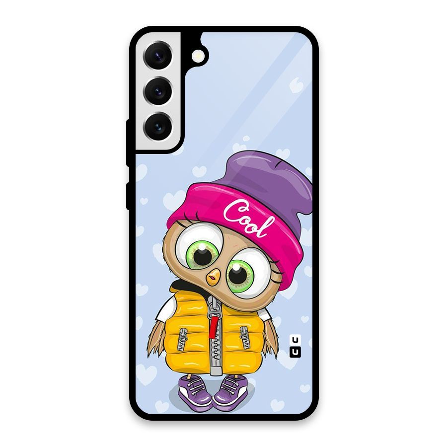 Cool Owl Glass Back Case for Galaxy S22 Plus 5G