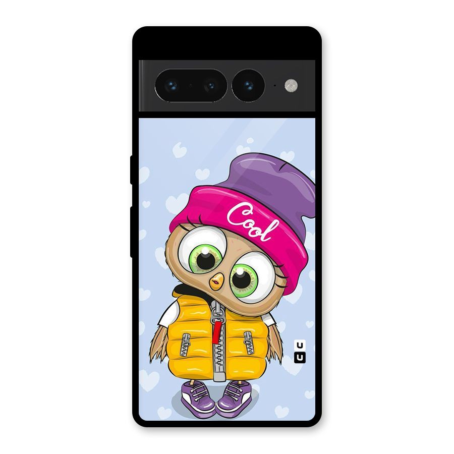 Cool Owl Glass Back Case for Google Pixel 7 Pro