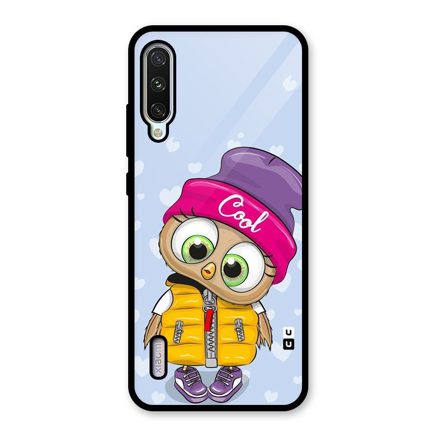 Cool Owl Glass Back Case for Mi A3