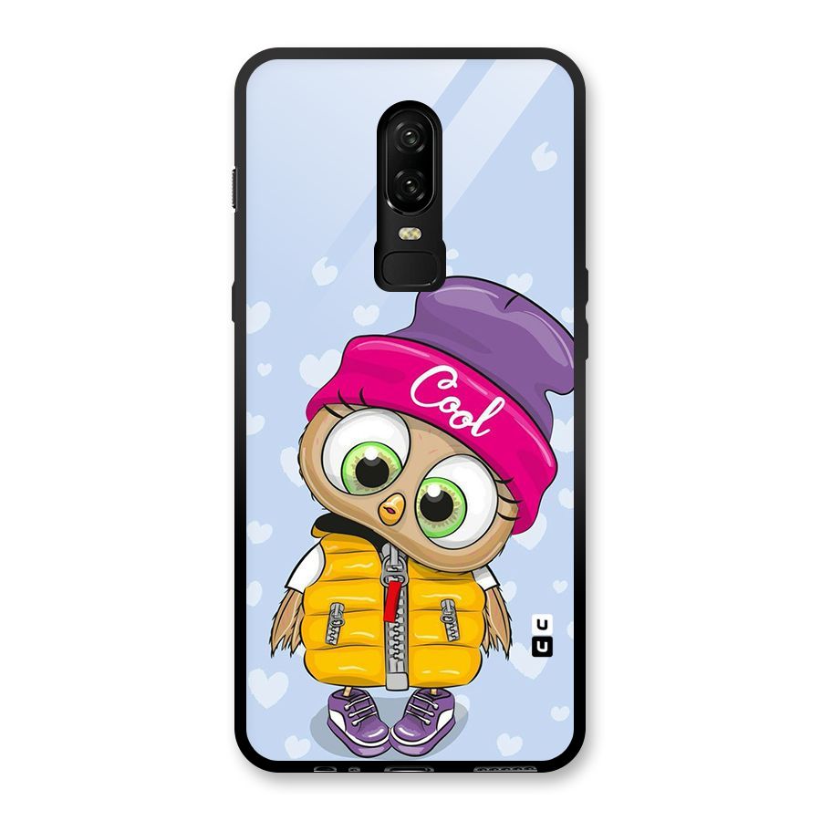 Cool Owl Glass Back Case for OnePlus 6