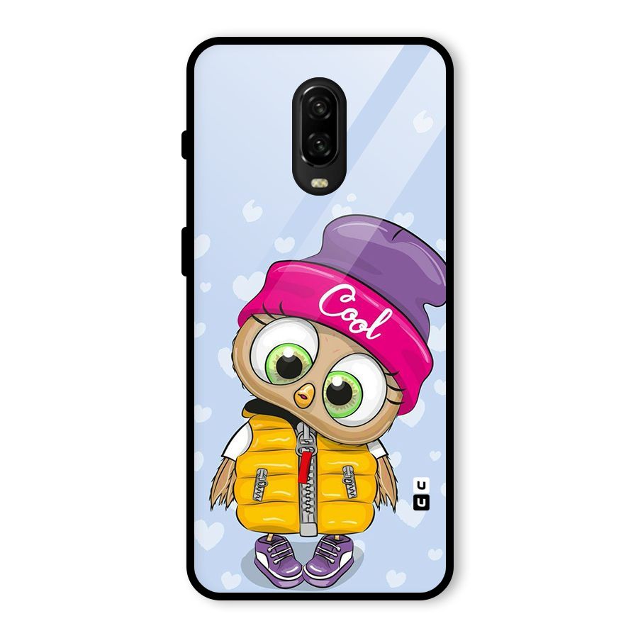 Cool Owl Glass Back Case for OnePlus 6T