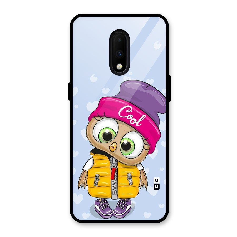 Cool Owl Glass Back Case for OnePlus 7