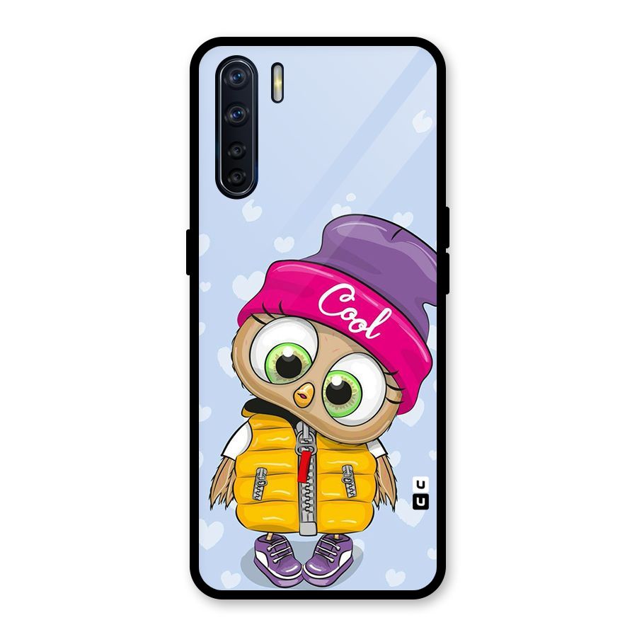 Cool Owl Glass Back Case for Oppo F15