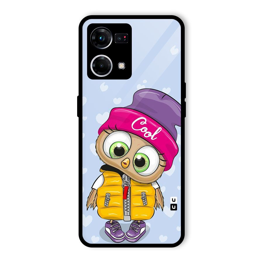 Cool Owl Glass Back Case for Oppo F21 Pro 4G