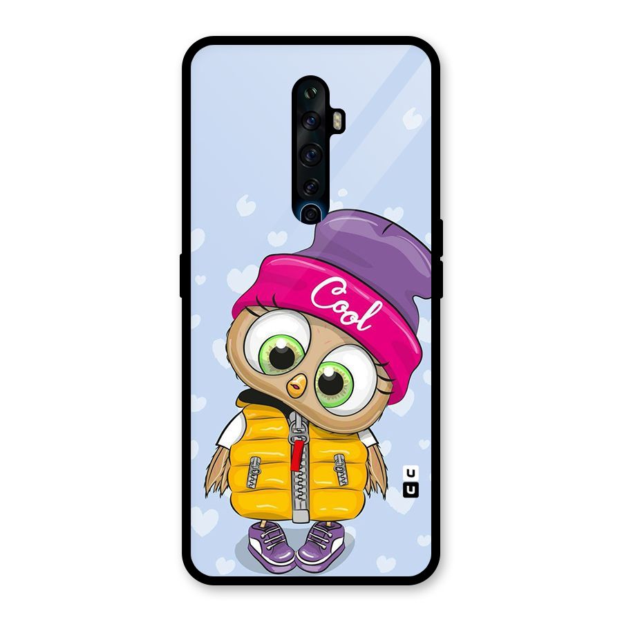 Cool Owl Glass Back Case for Oppo Reno2 F