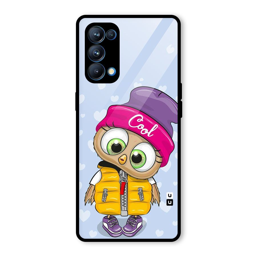Cool Owl Glass Back Case for Oppo Reno5 Pro 5G