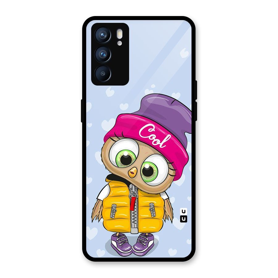 Cool Owl Glass Back Case for Oppo Reno6 5G