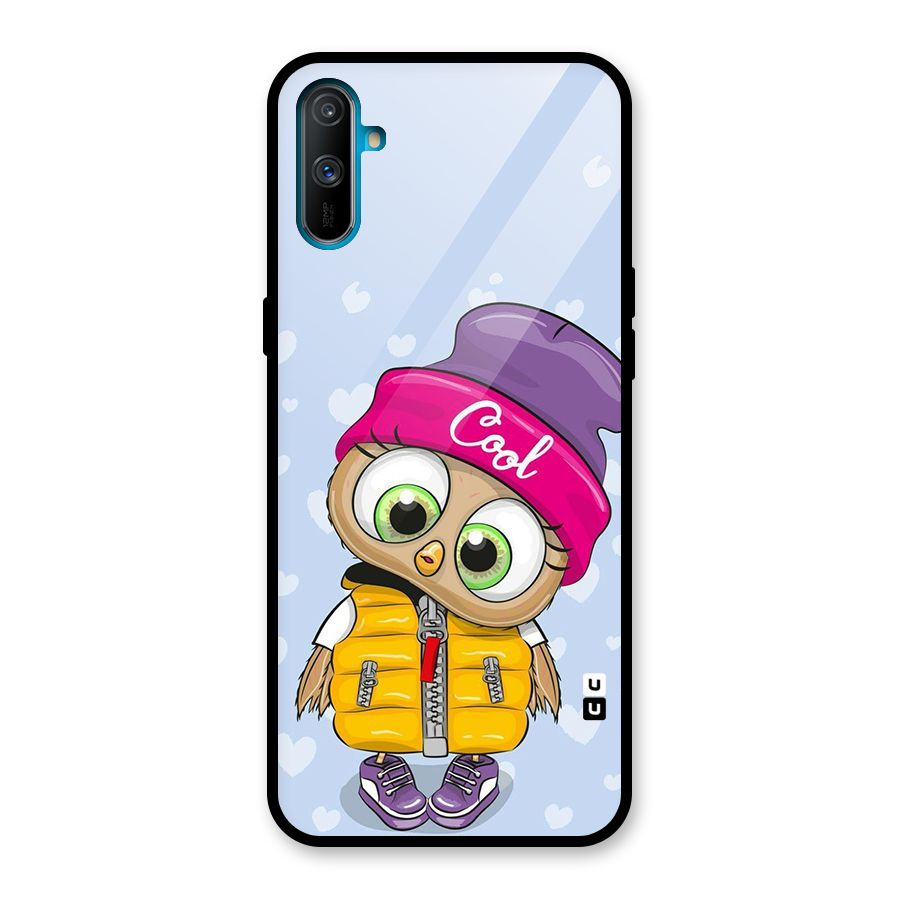 Cool Owl Glass Back Case for Realme C3