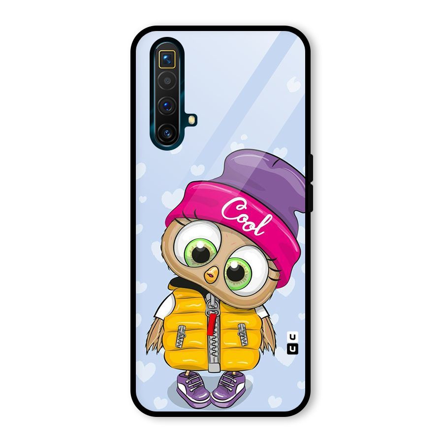 Cool Owl Glass Back Case for Realme X3