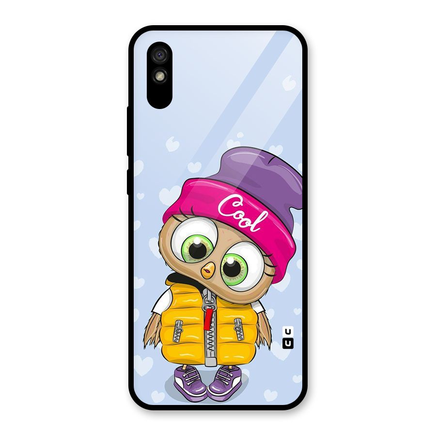 Cool Owl Glass Back Case for Redmi 9A