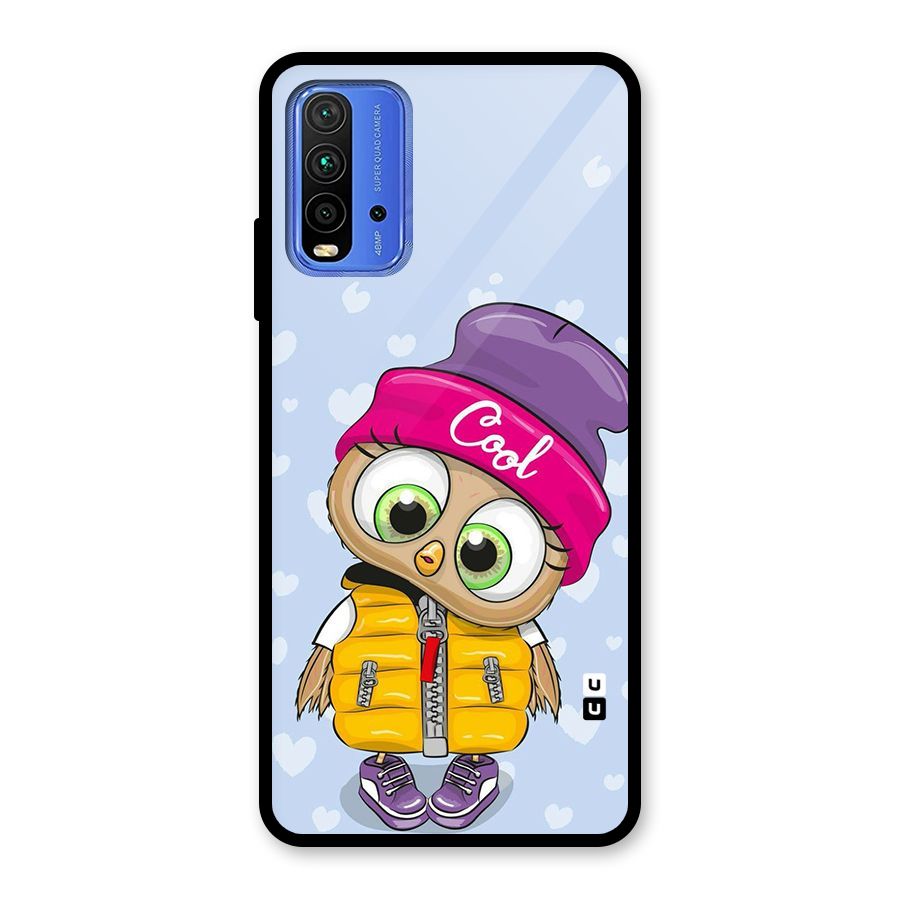 Cool Owl Glass Back Case for Redmi 9 Power