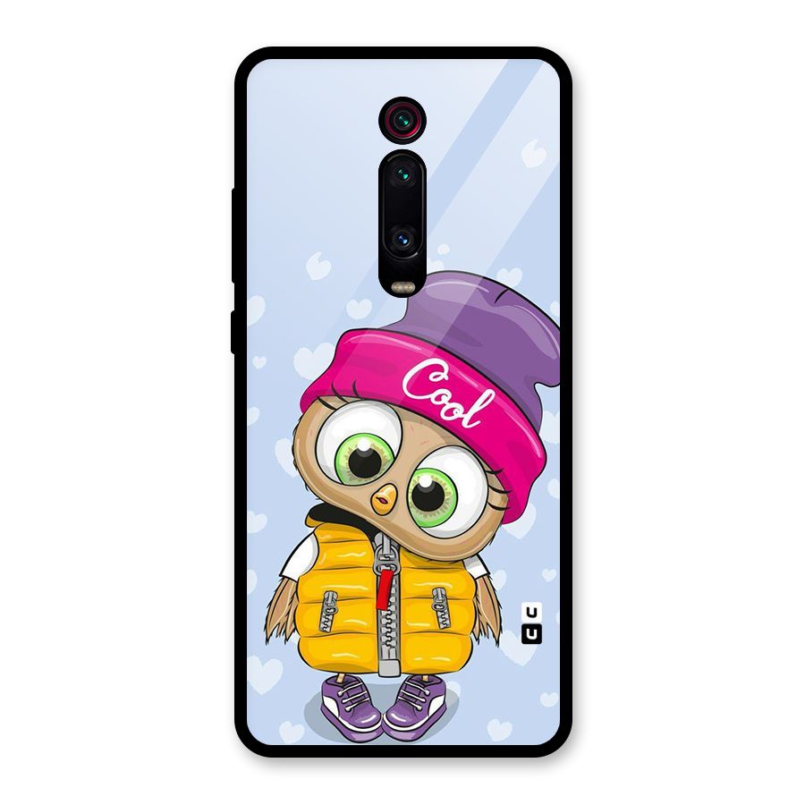 Cool Owl Glass Back Case for Redmi K20