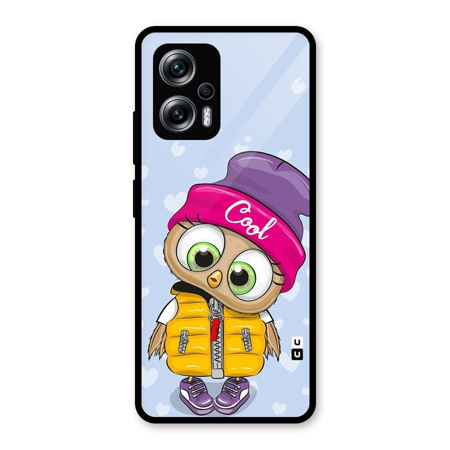 Cool Owl Glass Back Case for Redmi K50i