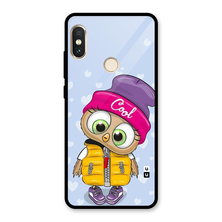 Cool Owl Glass Back Case for Redmi Note 5 Pro