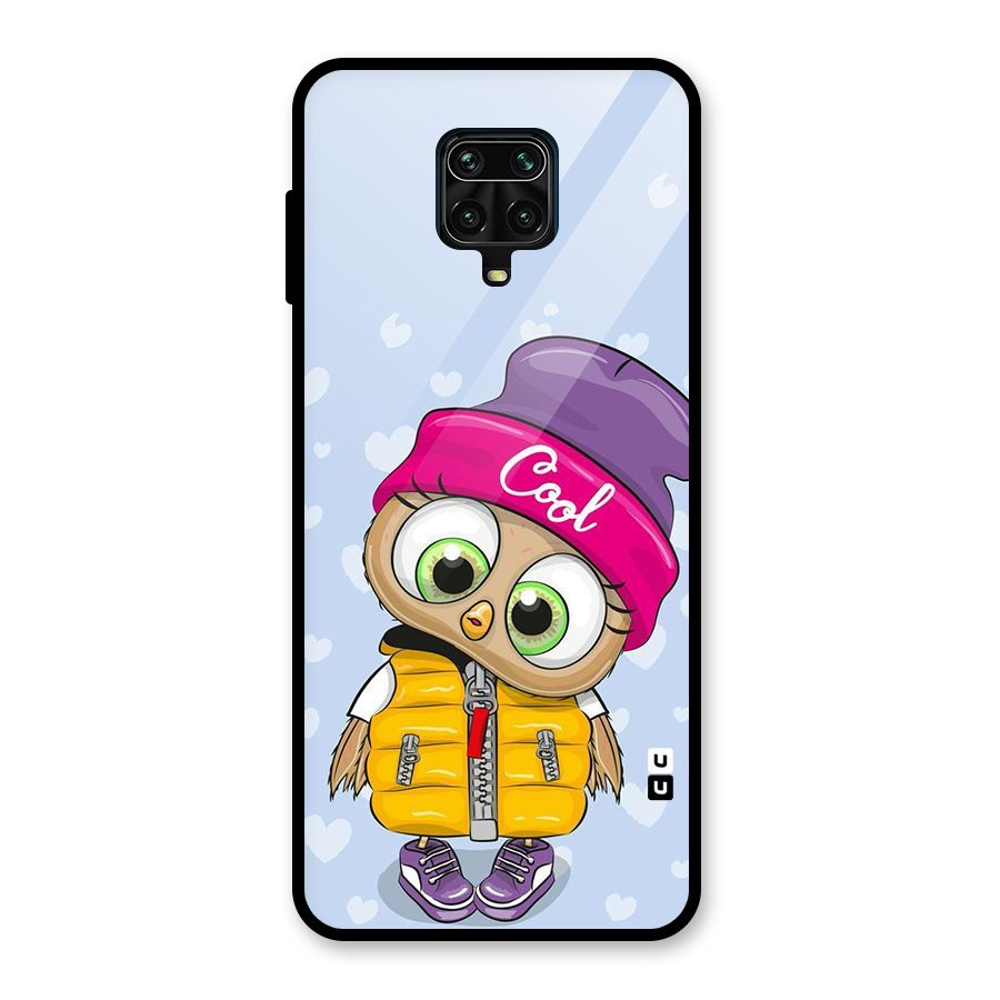 Cool Owl Glass Back Case for Redmi Note 9 Pro Max