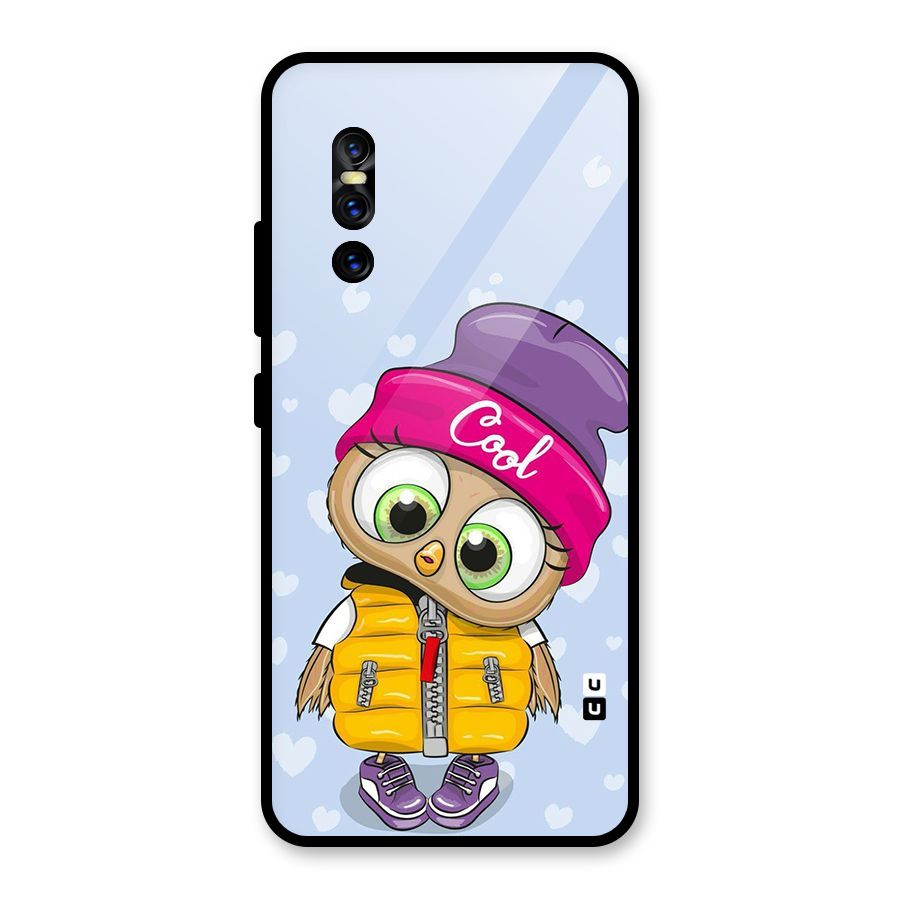 Cool Owl Glass Back Case for Vivo V15 Pro