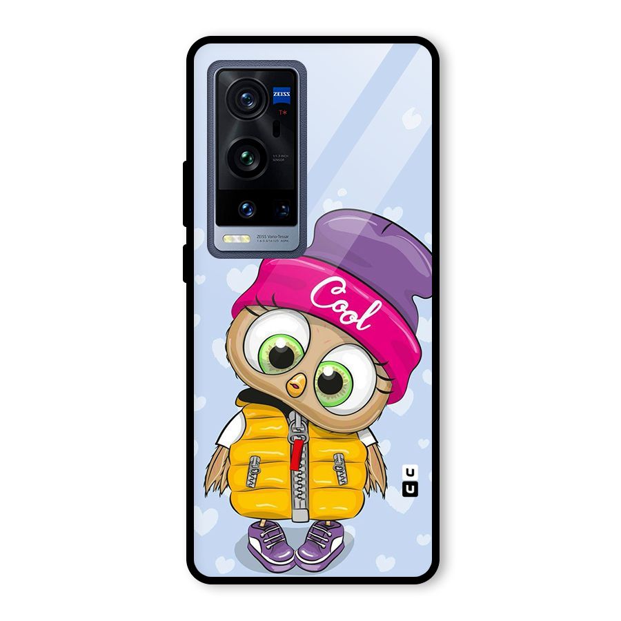 Cool Owl Glass Back Case for Vivo X60 Pro Plus