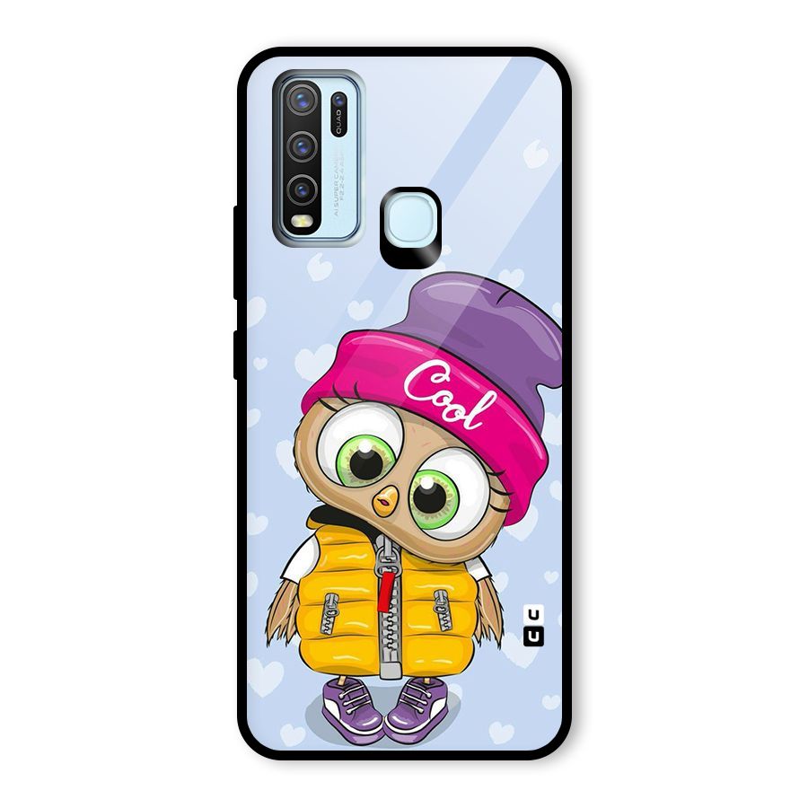 Cool Owl Glass Back Case for Vivo Y30