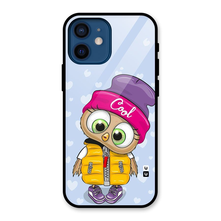 Cool Owl Glass Back Case for iPhone 12 Mini