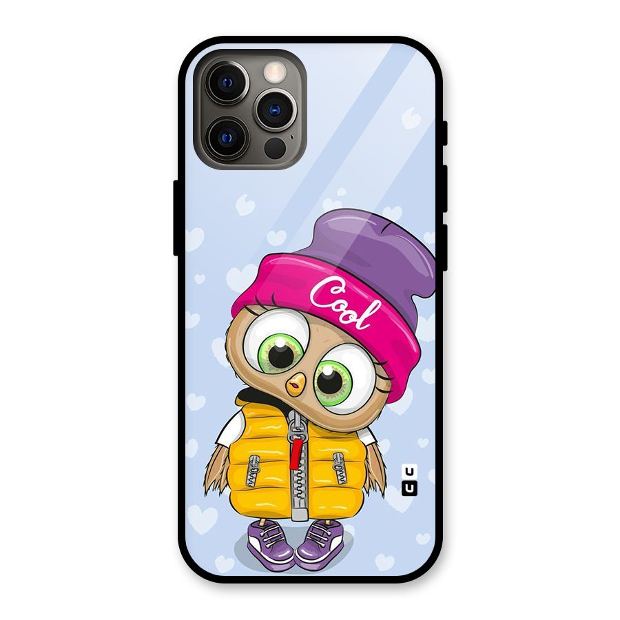 Cool Owl Glass Back Case for iPhone 12 Pro