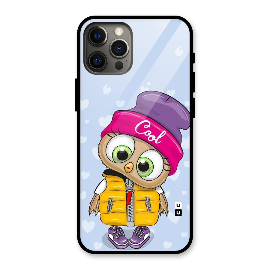 Cool Owl Glass Back Case for iPhone 12 Pro Max