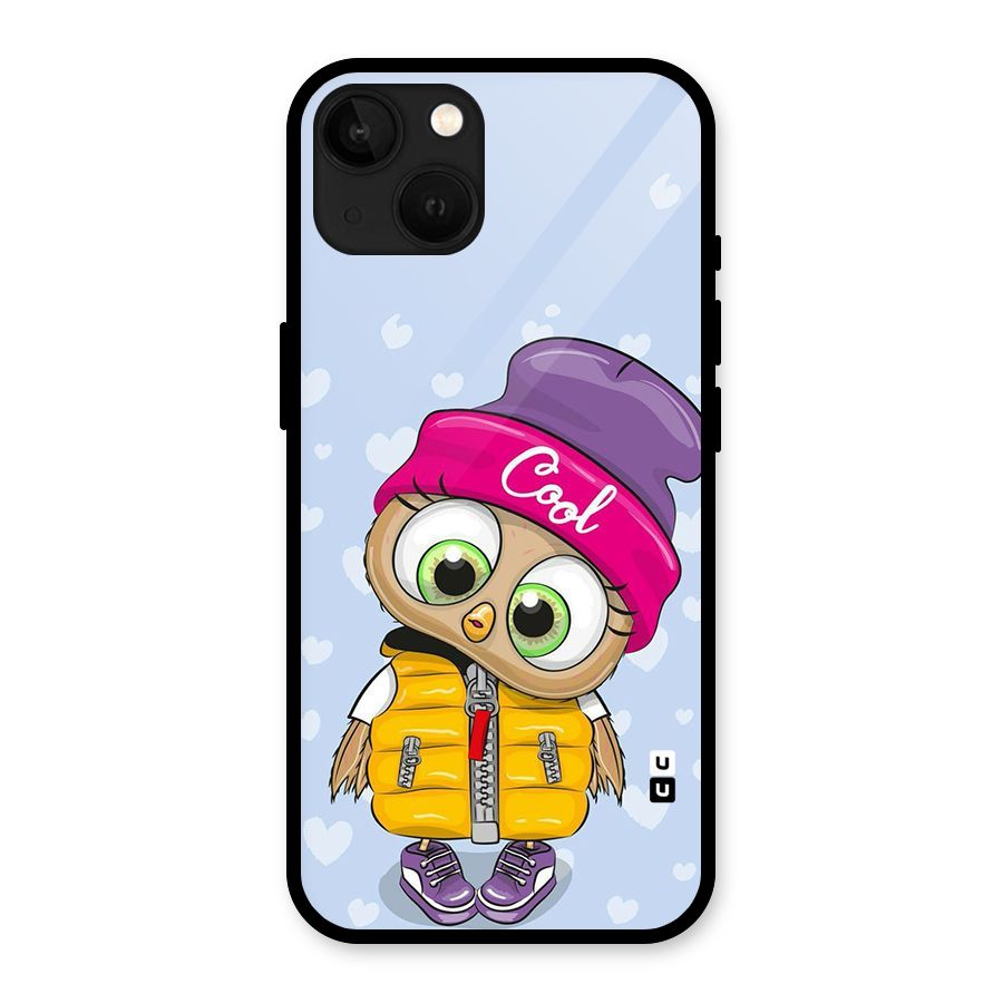 Cool Owl Glass Back Case for iPhone 13