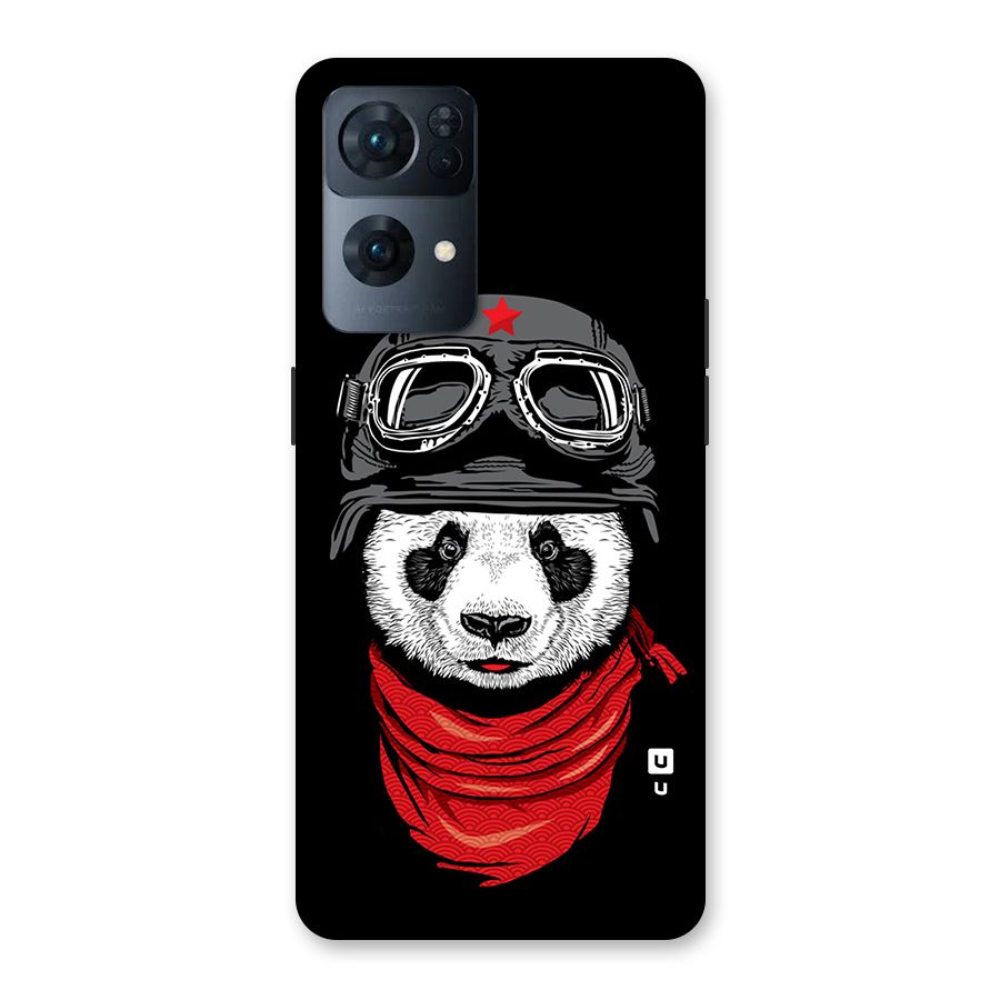 Cool Panda Soldier Art Back Case for Oppo Reno7 Pro 5G