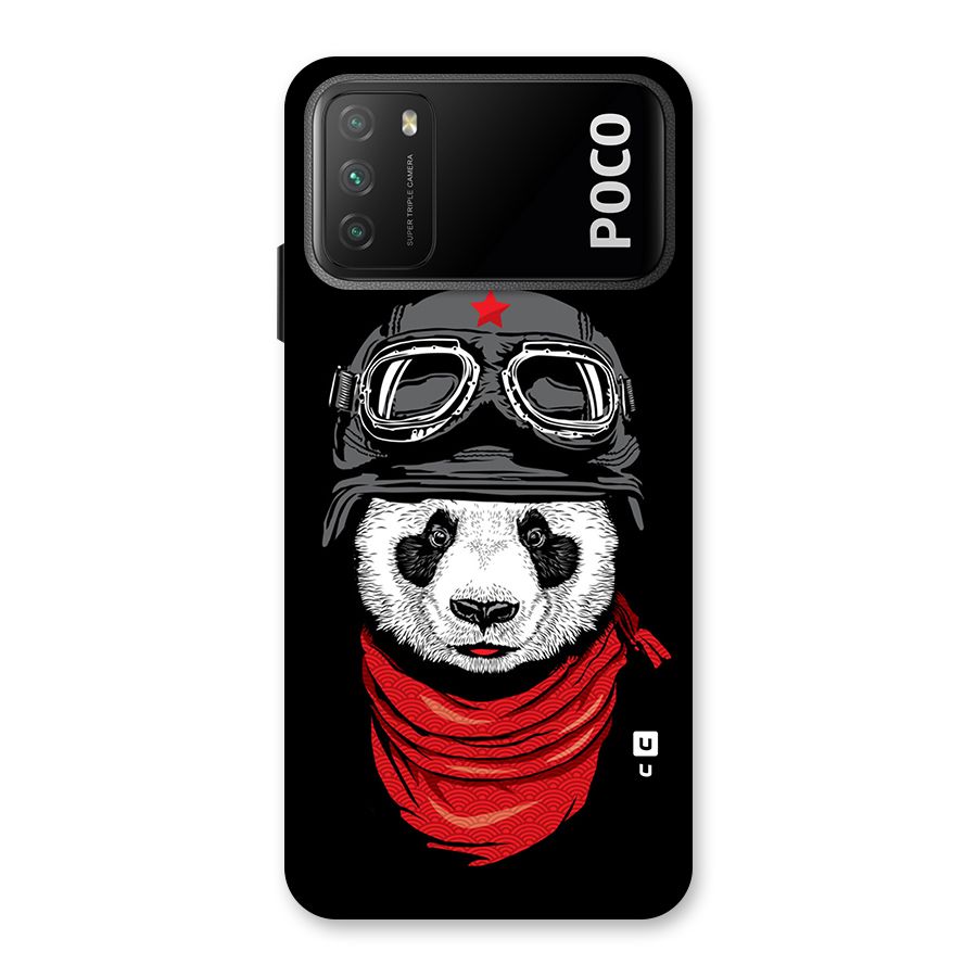 Cool Panda Soldier Art Back Case for Poco M3