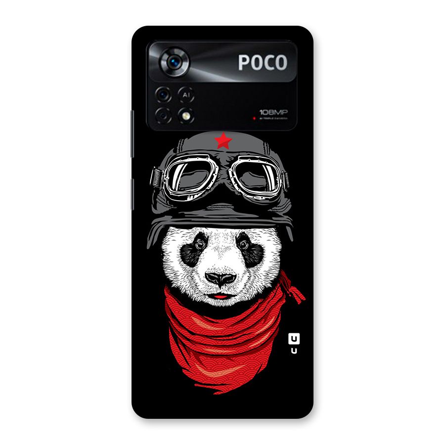 Cool Panda Soldier Art Back Case for Poco X4 Pro 5G