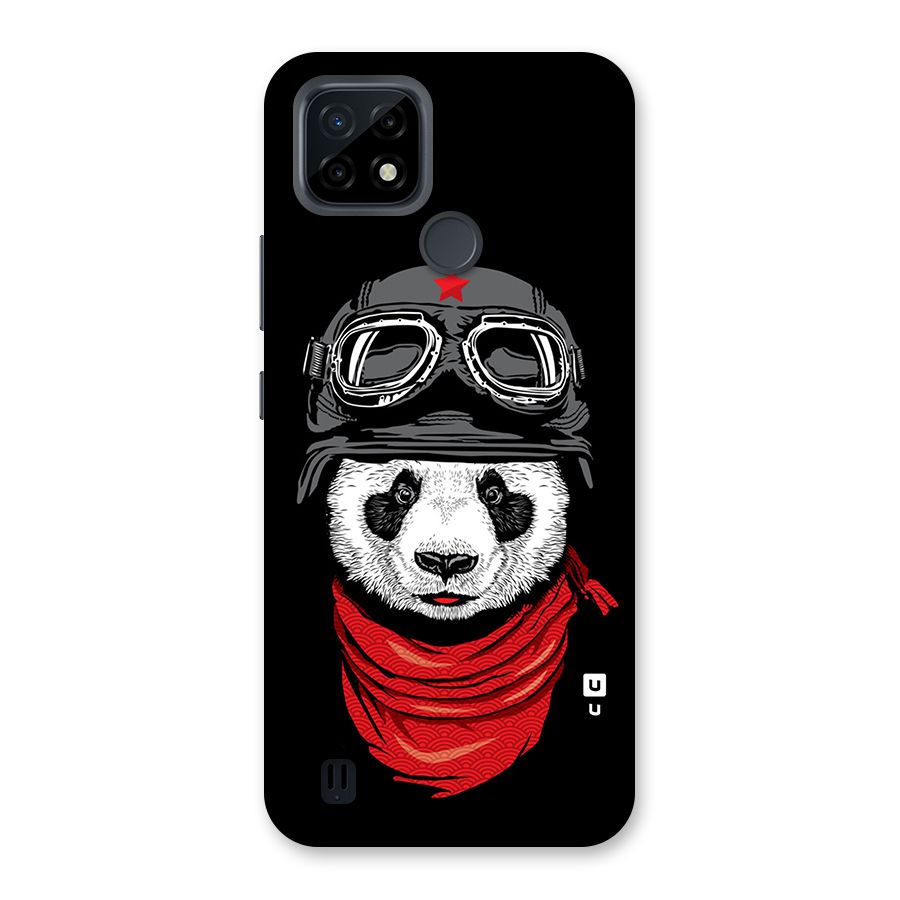 Cool Panda Soldier Art Back Case for Realme C21